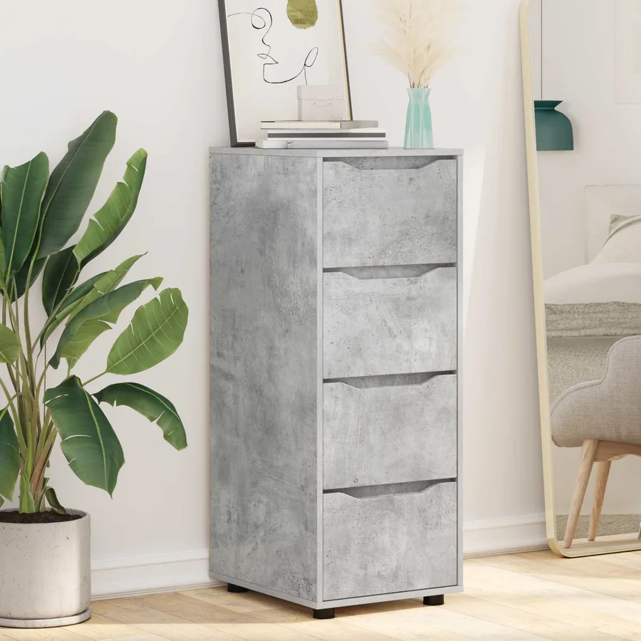 Armoire de rangement Gris béton 40 x 48 x 105 cm - 6