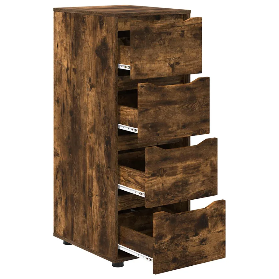 Armoire de rangement Chêne fumé 40 x 48 x 105 cm - 7