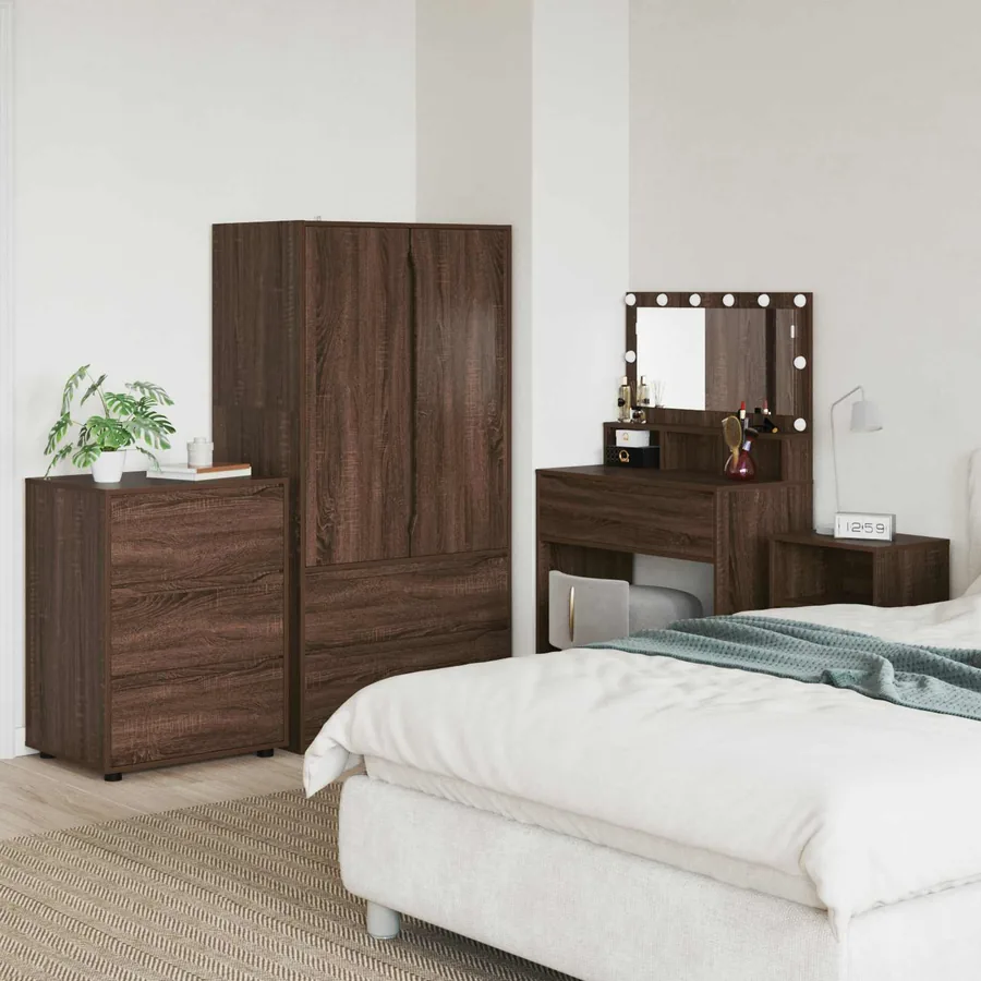 Armoire de rangement Chêne brun 60 x 48 x 81 cm