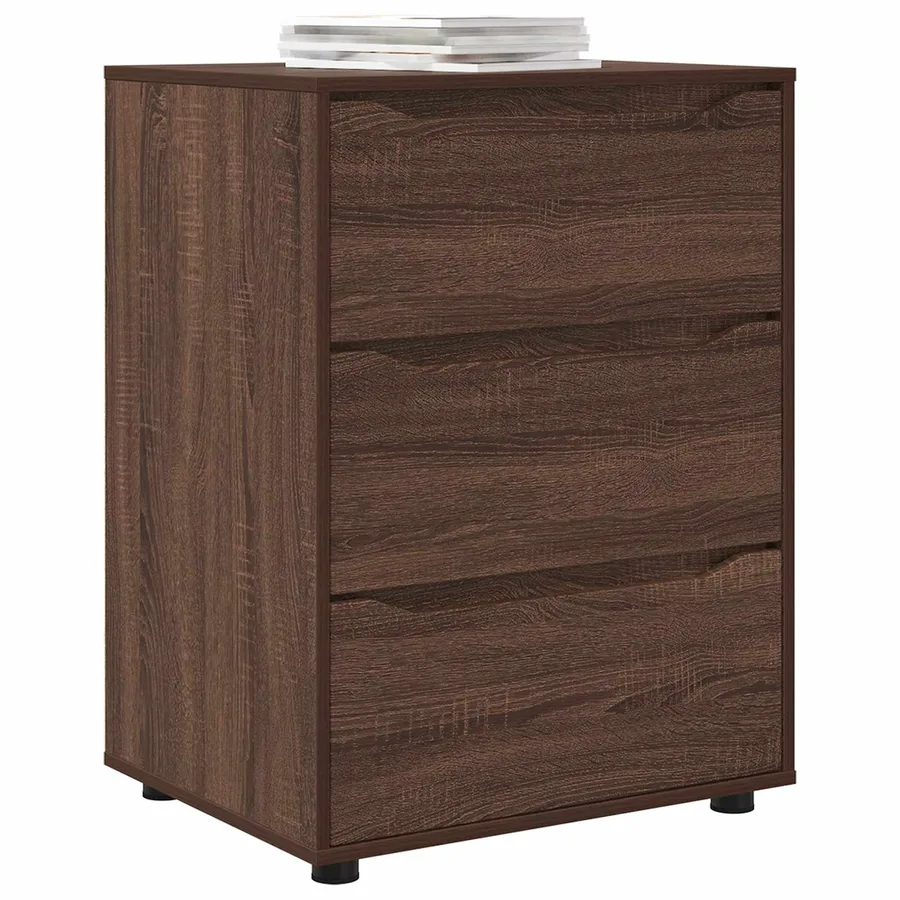 Armoire de rangement Chêne brun 60 x 48 x 81 cm - 3