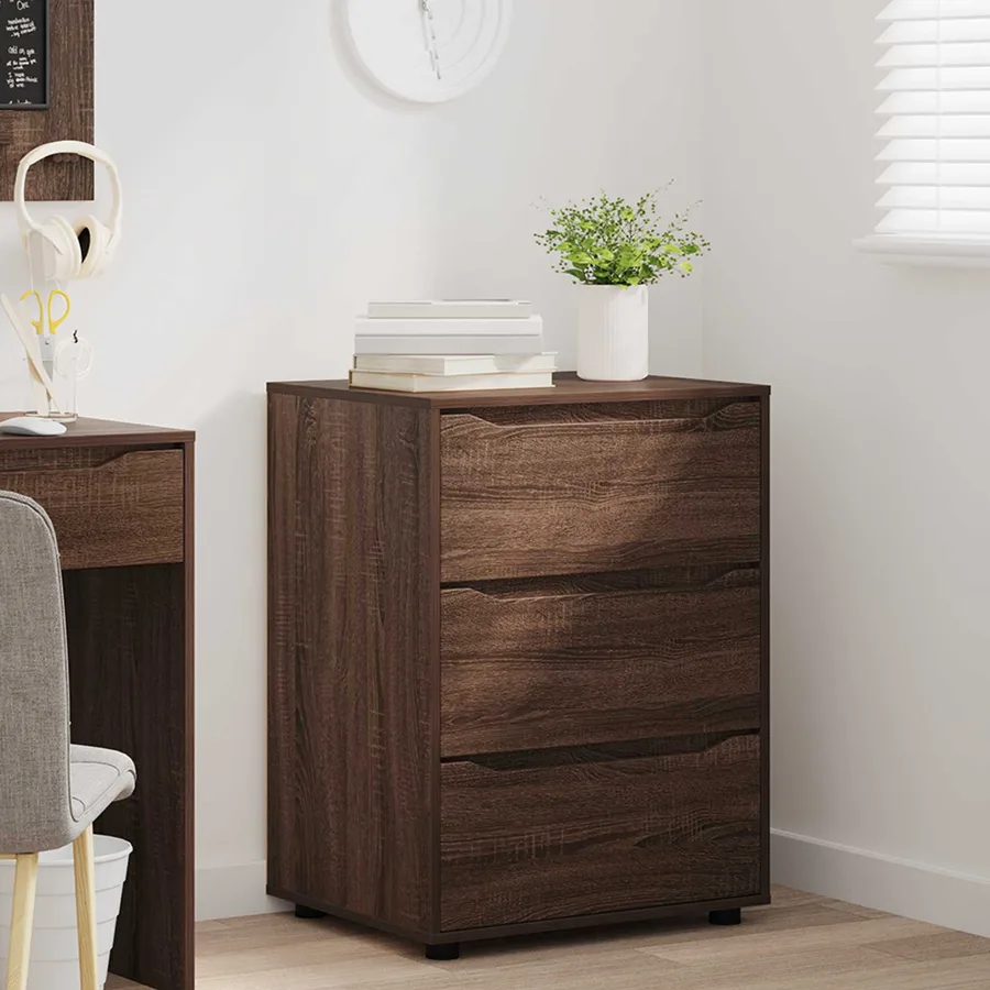 Armoire de rangement Chêne brun 60 x 48 x 81 cm - 5