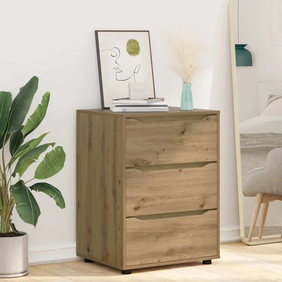 Armoire de rangement 60 x 48 x 81 cm Bois d'ingénierie - 6