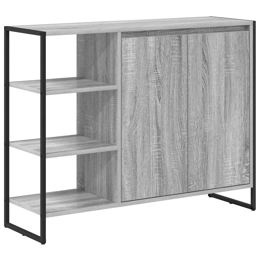 Meuble d'appoint Gris Sonoma 96,5 x 30 x 75 cm - 2