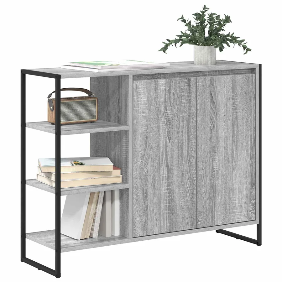 Meuble d'appoint Gris Sonoma 96,5 x 30 x 75 cm - 3