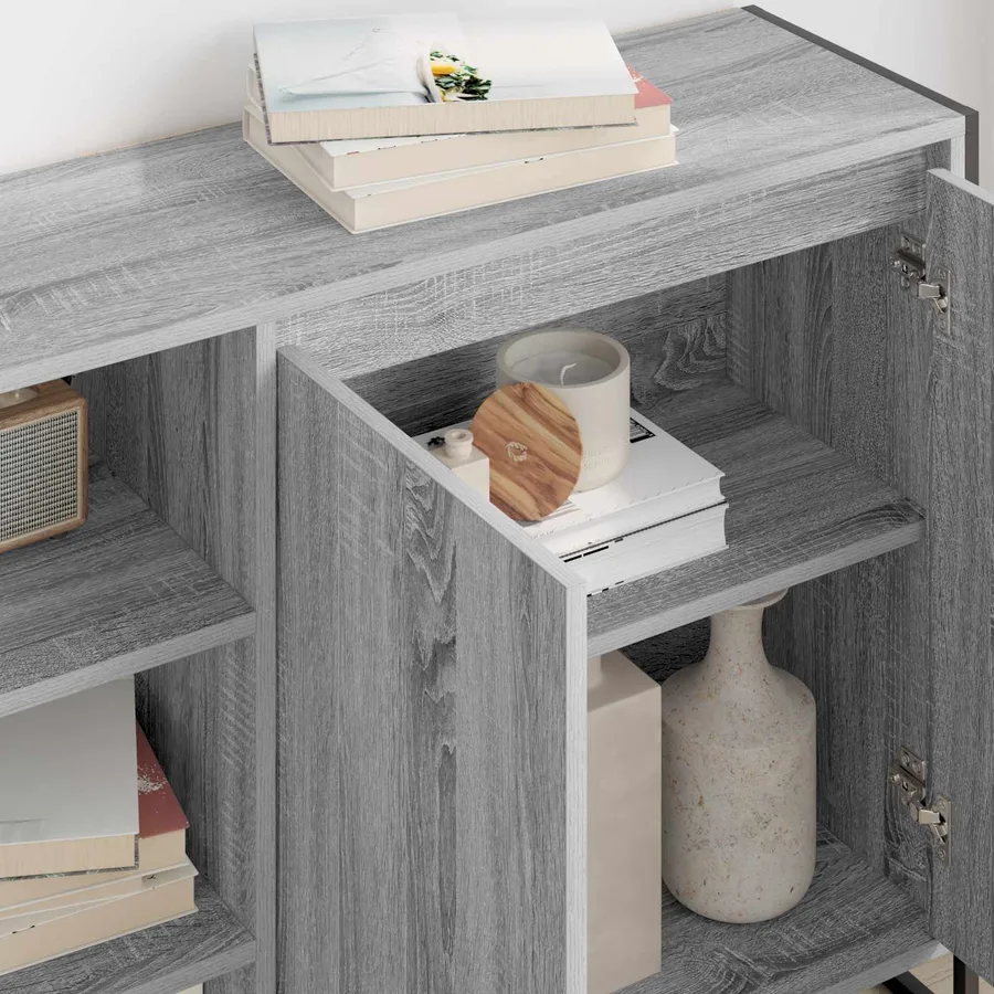 Meuble d'appoint Gris Sonoma 96,5 x 30 x 75 cm - 4