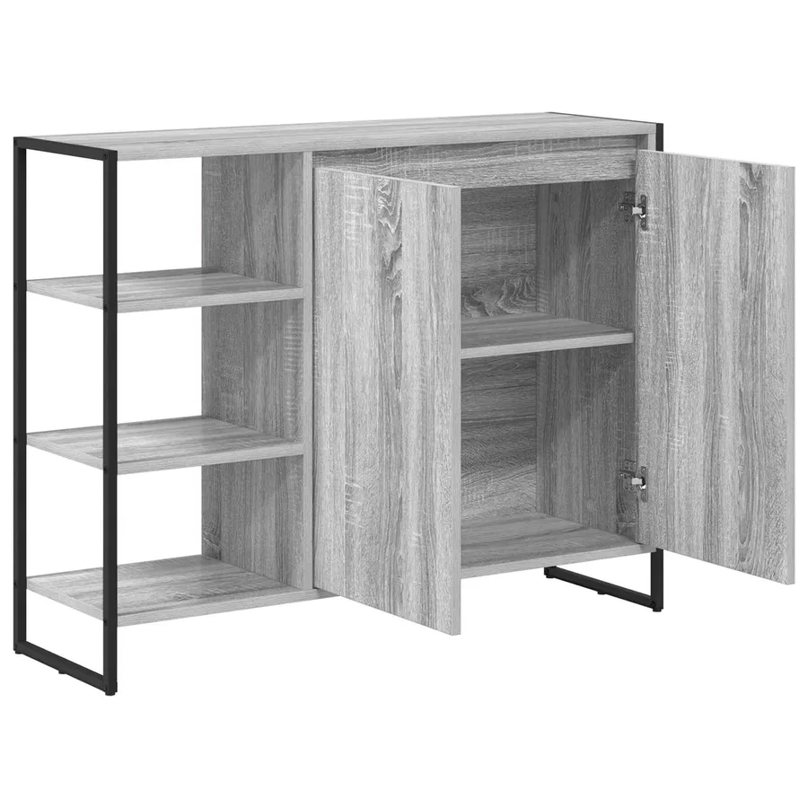 Meuble d'appoint Gris Sonoma 96,5 x 30 x 75 cm - 5