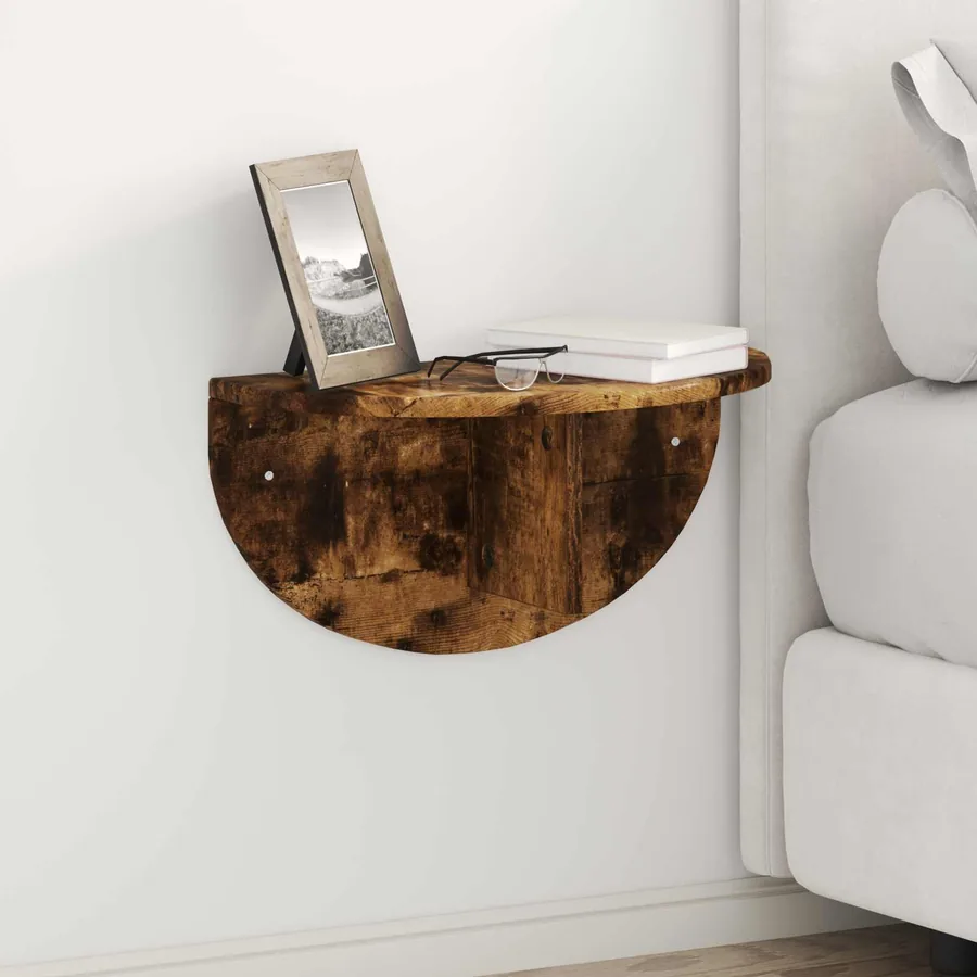 Étagère Murale Chêne fumé 48 x 24 x 24 cm Bois d'ingénierie