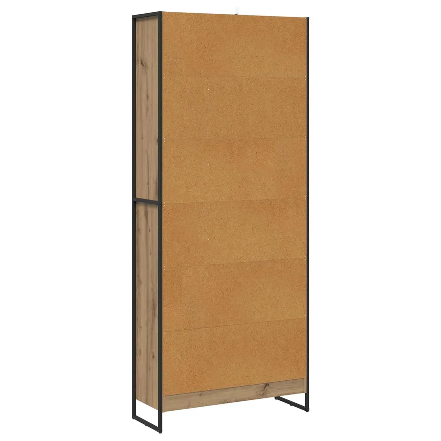 Bibliothèque 80 x 30 x 189,5 cm Bois d'ingénierie Chêne artisan - 7