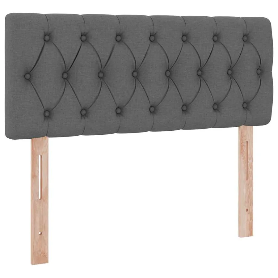 Lit avec rangement et matelas Gris foncé 120 x 190 cm - 9