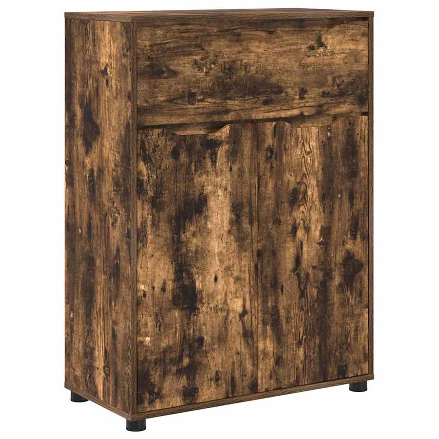 Ensemble de mobilier de salle de bain 3 pcs Chêne fumé - 7
