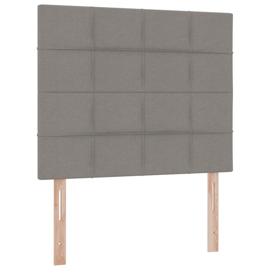 Lit de rangement LED avec matelas Taupe 120 x 200 cm Tissu - 8