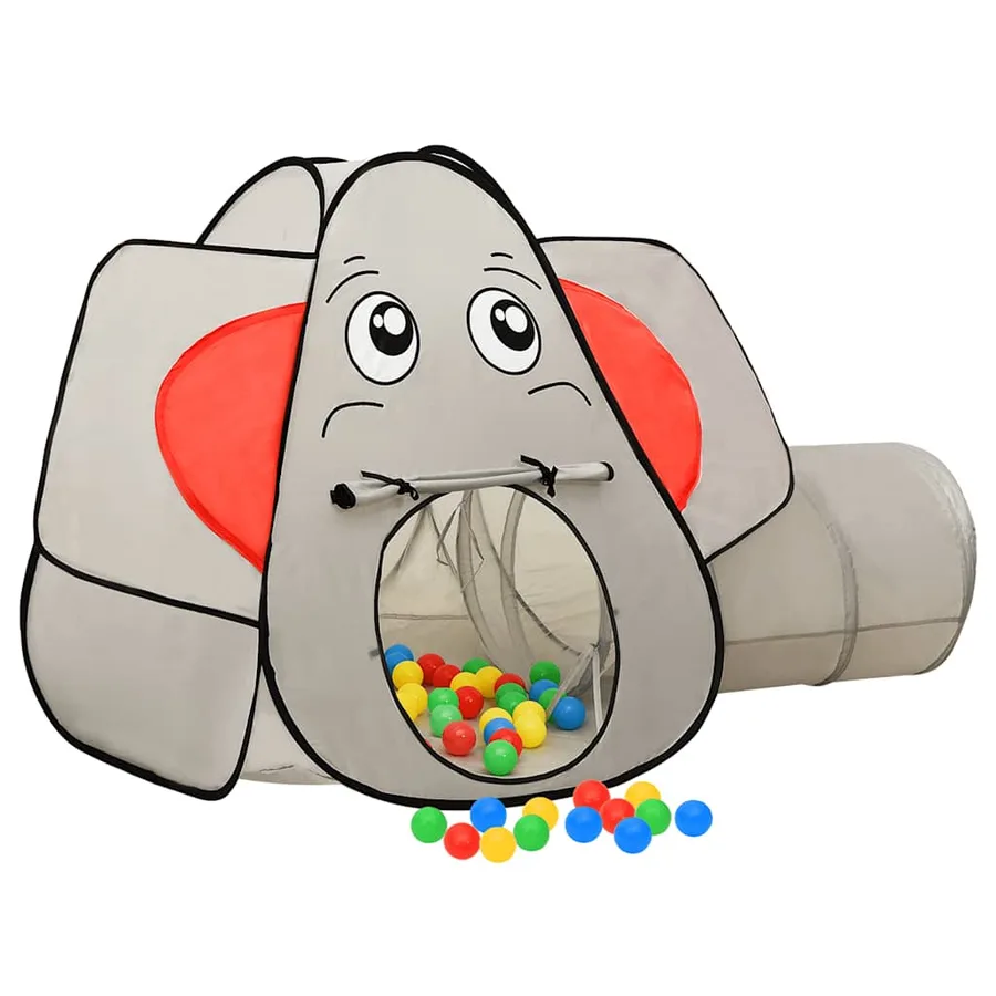Tente de jeu pour enfants Éléphant Gris 174x86x101 cm - 3