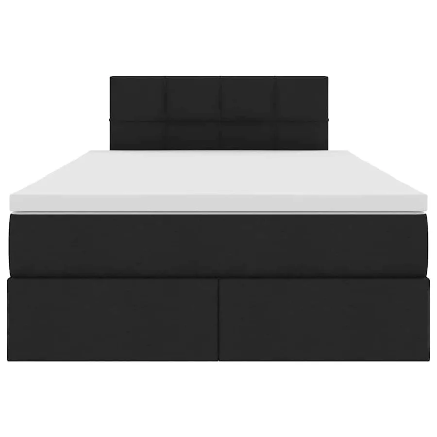 Lit avec rangement et matelas avec matelas Noir 120 x 190 cm - 7