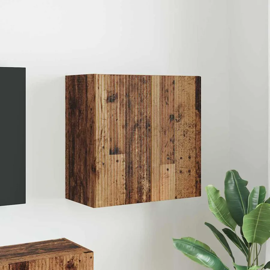 Meuble TV mural Bois Ancien 59,5 x 31 x 60 cm Bois d'ingénierie
