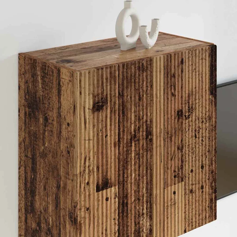Meuble TV mural Bois Ancien 59,5 x 31 x 60 cm Bois d'ingénierie - 4
