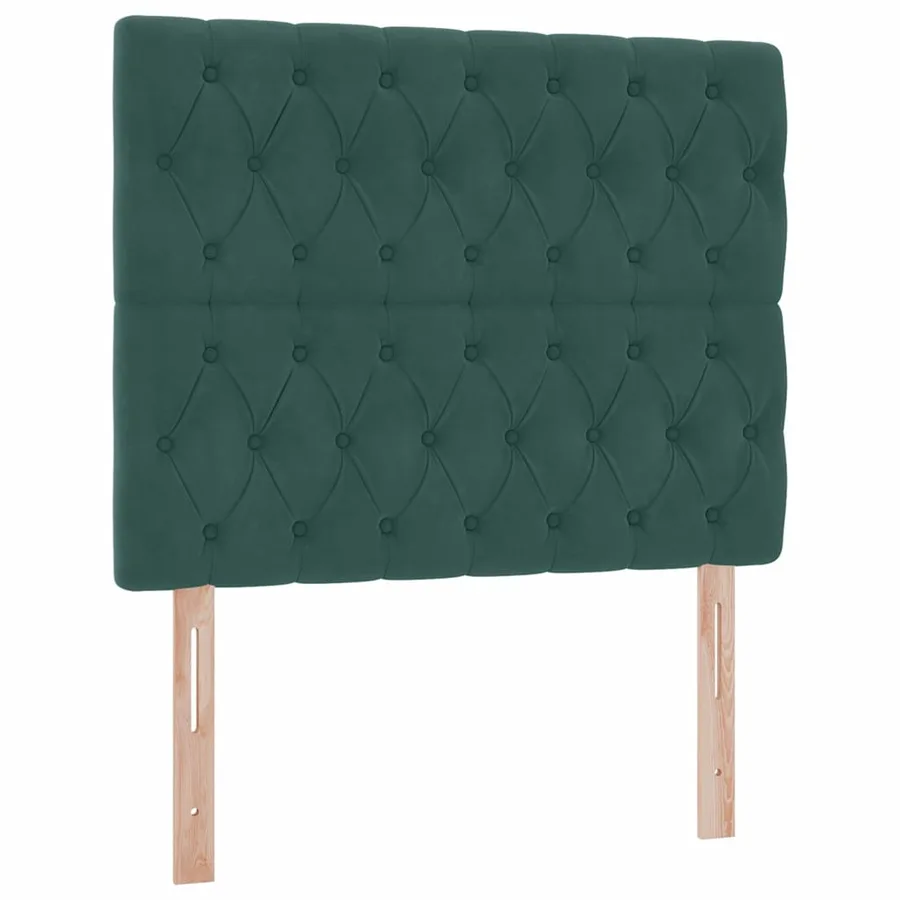 Lit de rangement LED avec matelas Vert foncé 120 x 200 cm - 8