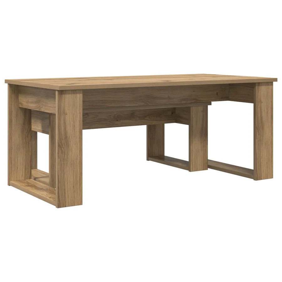 Ensemble de tables basses 2 pcs Chêne artisanal - 10
