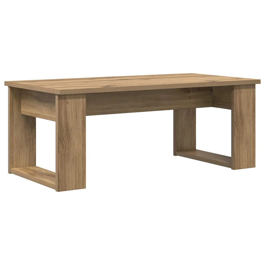 Ensemble de tables basses 2 pcs Chêne artisanal - 7