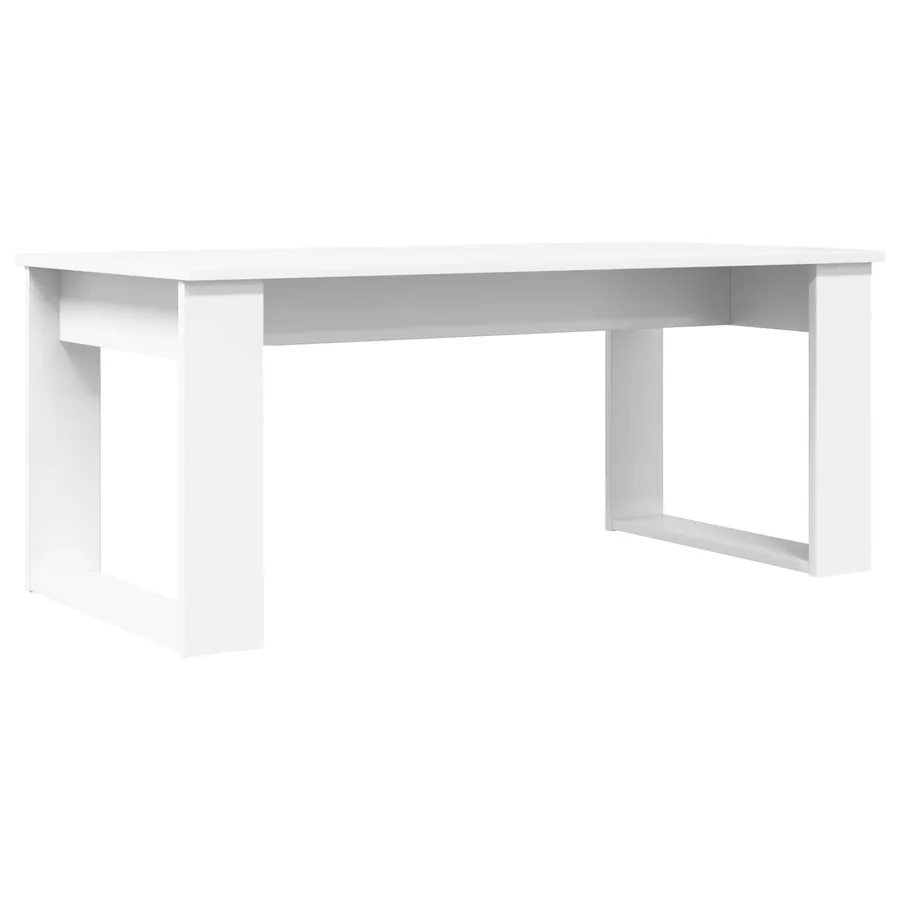 Ensemble de tables basses 2 pcs Blanc Bois d'ingénierie - 6