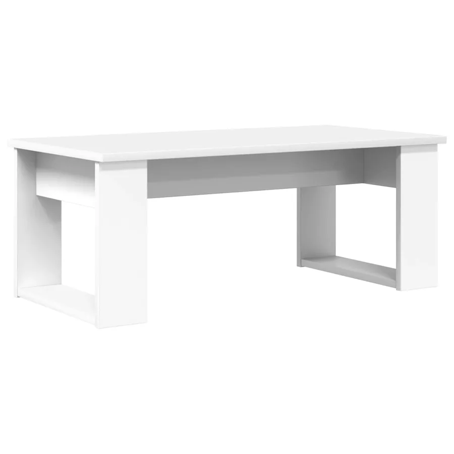 Ensemble de tables basses 2 pcs Blanc Bois d'ingénierie - 7