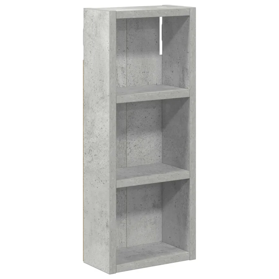 Armoire murale de salle de bain Gris Béton 20 x 10 x 50 cm - 2