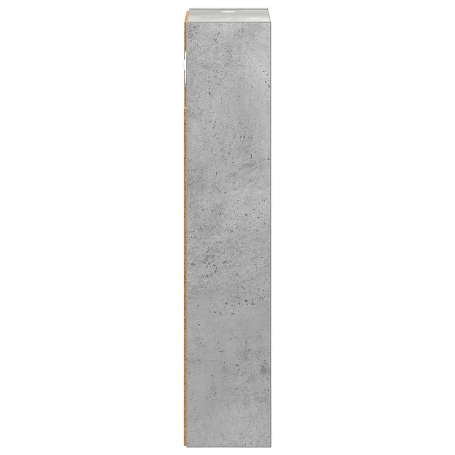 Armoire murale de salle de bain Gris Béton 20 x 10 x 50 cm - 7
