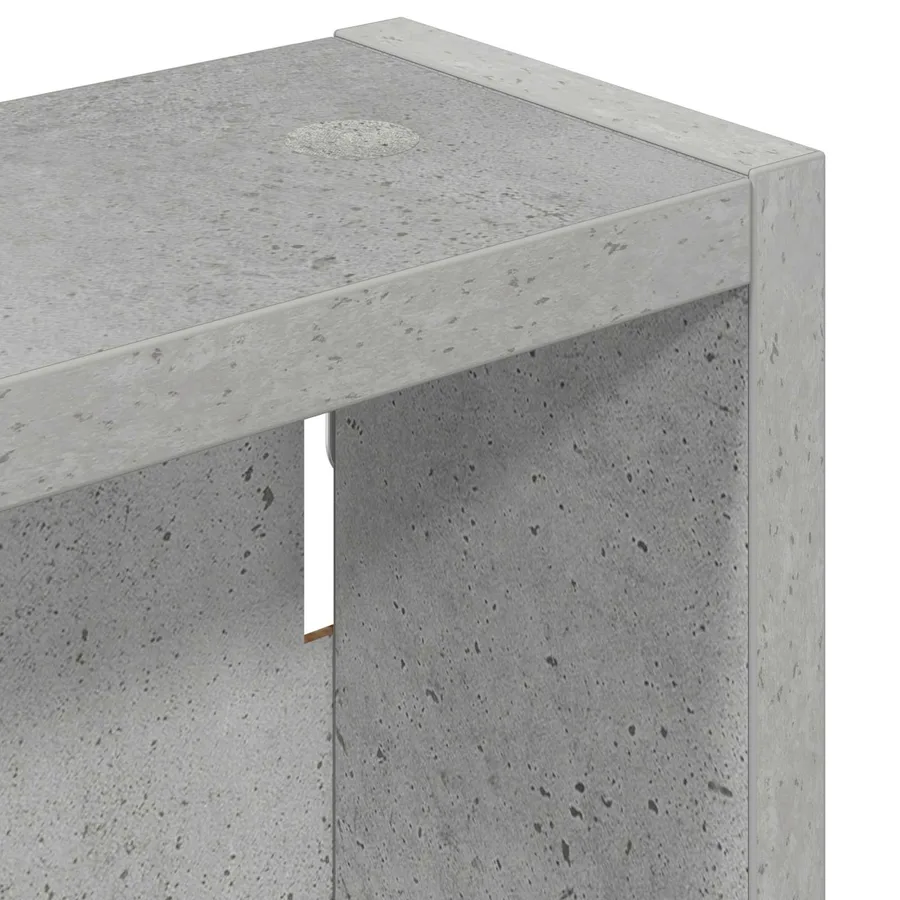 Armoire murale de salle de bain Gris Béton 20 x 10 x 50 cm - 9