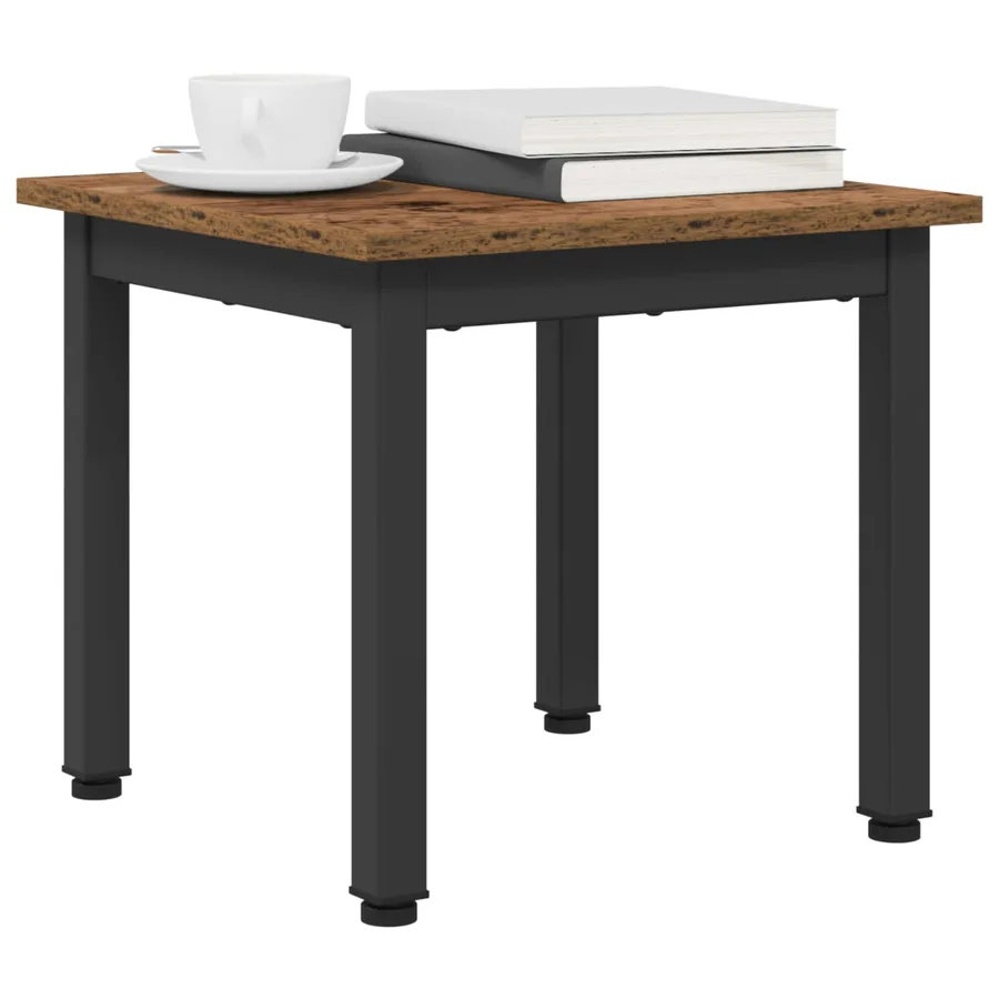 Table basse Bois ancien 40 x 40 x 36 cm Bois d'ingénierie - 3