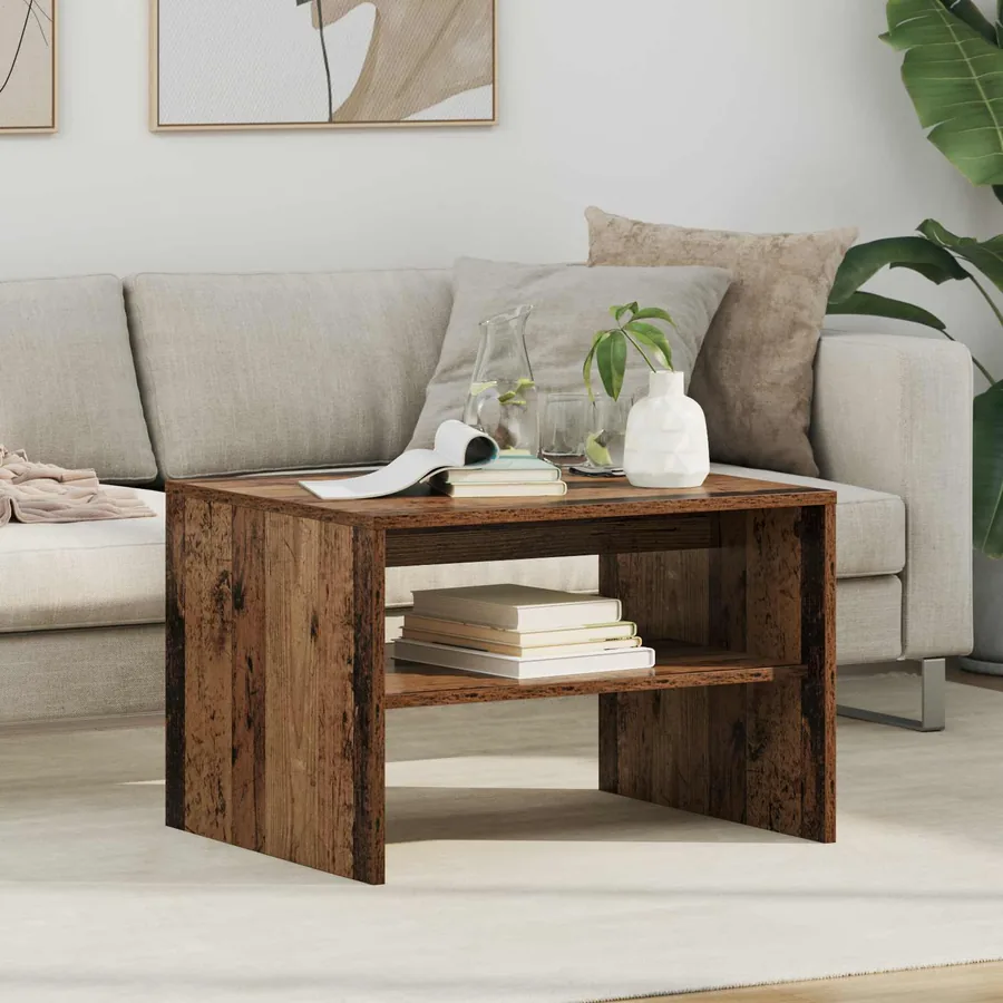 Table basse Bois ancien 60 x 50 x 40 cm Bois d'ingénierie