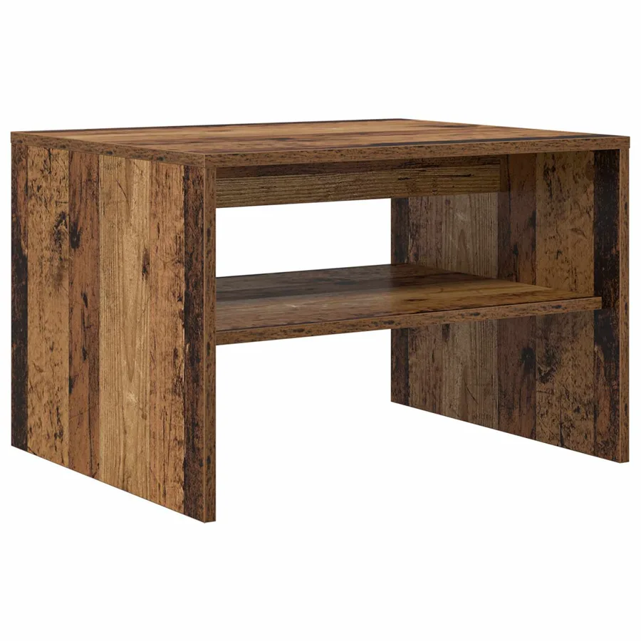Table basse Bois ancien 60 x 50 x 40 cm Bois d'ingénierie - 2