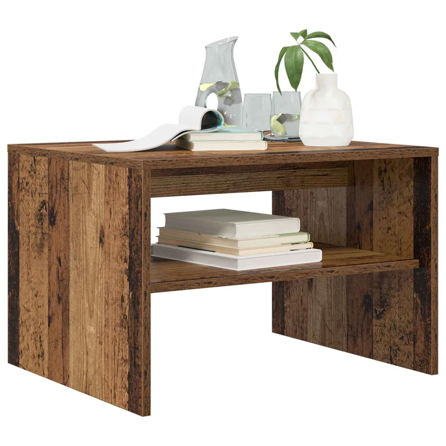 Table basse Bois ancien 60 x 50 x 40 cm Bois d'ingénierie - 3