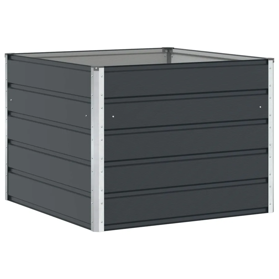 Jardinière Anthracite 100 x 100 x 75 cm Acier - 2