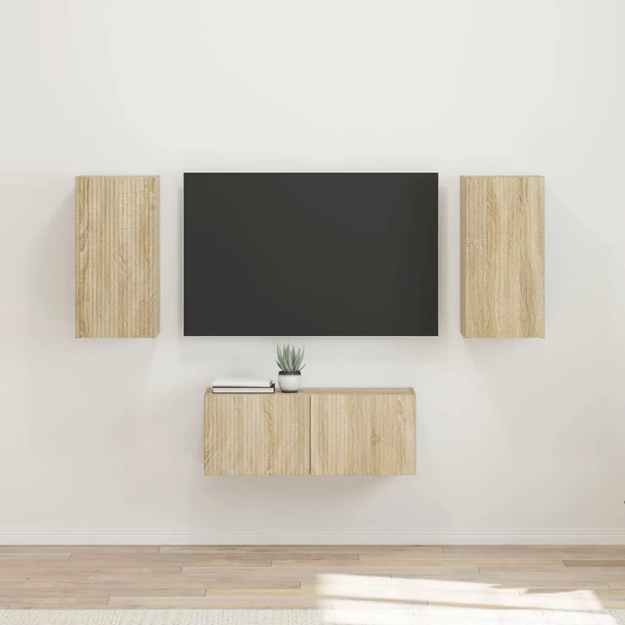 Ensemble meuble TV 6 pcs Chêne Sonoma Bois d'ingénierie