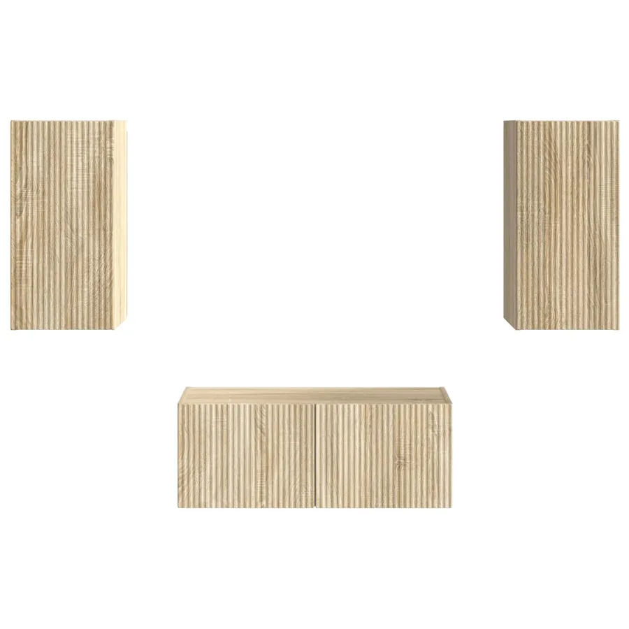 Ensemble meuble TV 6 pcs Chêne Sonoma Bois d'ingénierie - 7