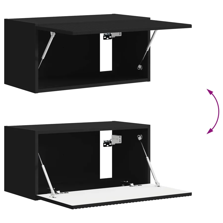 Ensemble meuble TV 6 pcs Noir Bois d'ingénierie - 10