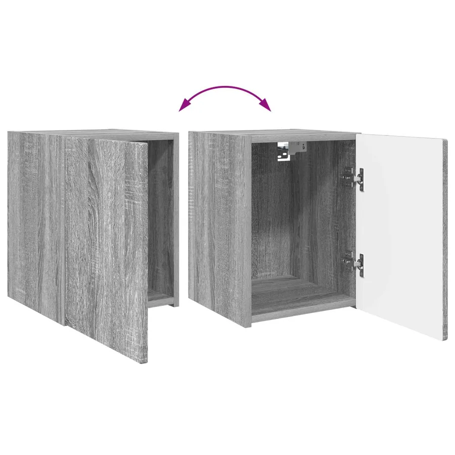 Ensemble meuble TV 5 pcs Gris Sonoma Bois d'ingénierie - 14