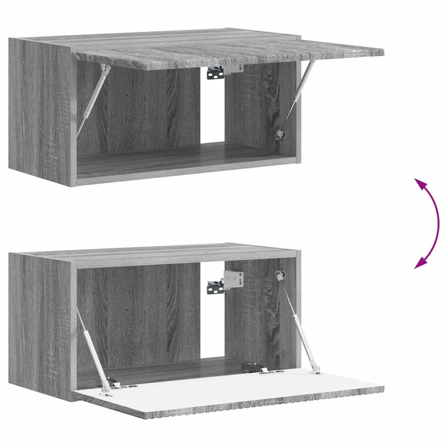 Ensemble meuble TV 5 pcs Gris Sonoma Bois d'ingénierie - 17