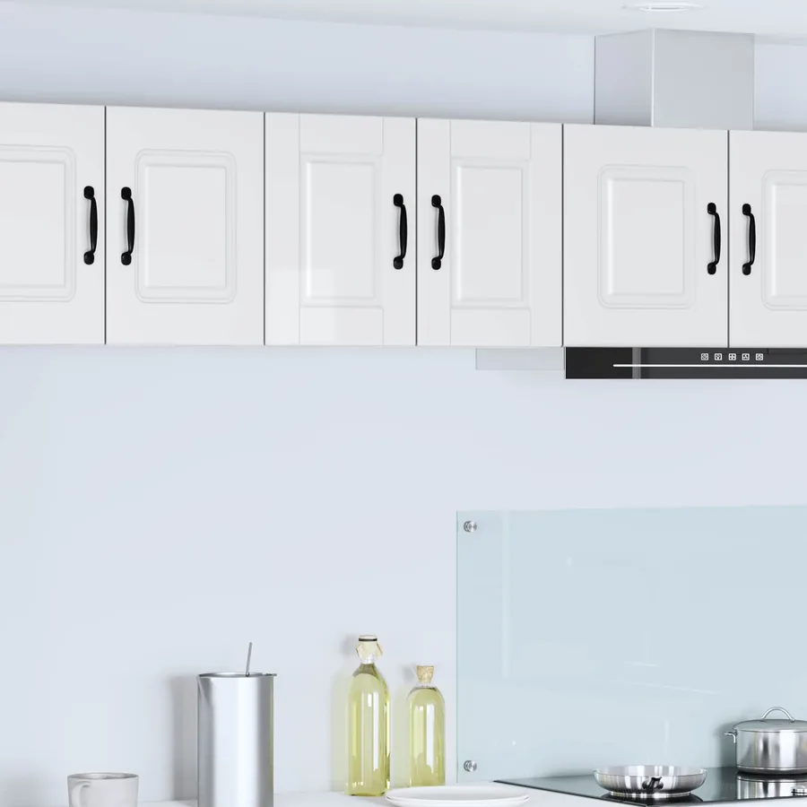 Meuble mural PORTO 2 pcs Blanc brillant 30 x 31 x 40 cm