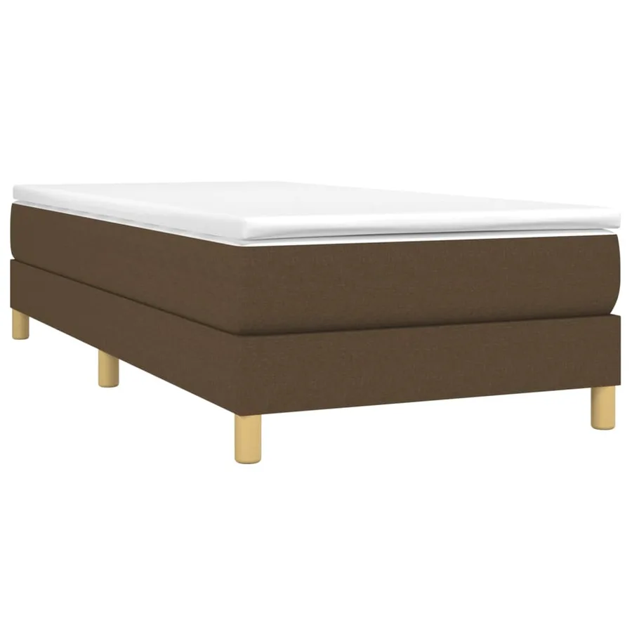 Sommier à lattes de lit avec matelas Marron foncé 100x200 cm - 3