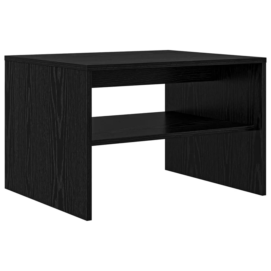 Table basse Chêne noir 60 x 50 x 40 cm Bois d'ingénierie - 7