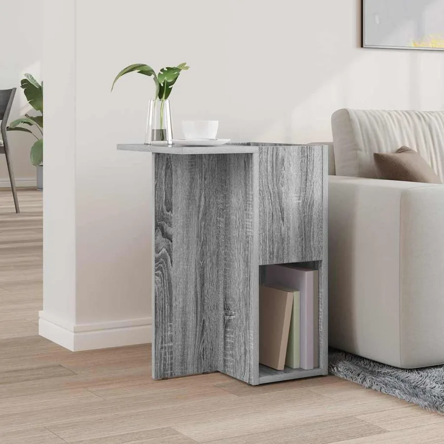 Table d'appoint Gris Sonoma 35 x 40 x 55 cm Bois d'ingénierie - 4