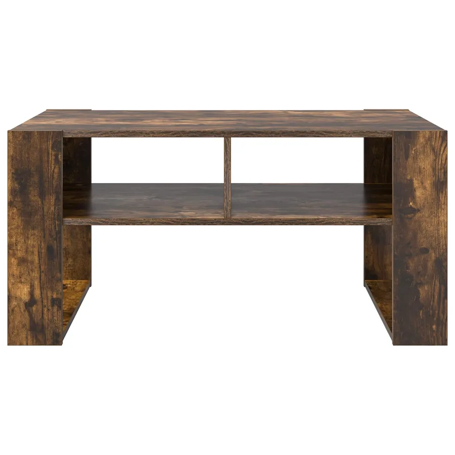 Table basse Chêne fumé 92 x 53 x 45 cm Bois d'ingénierie - 5