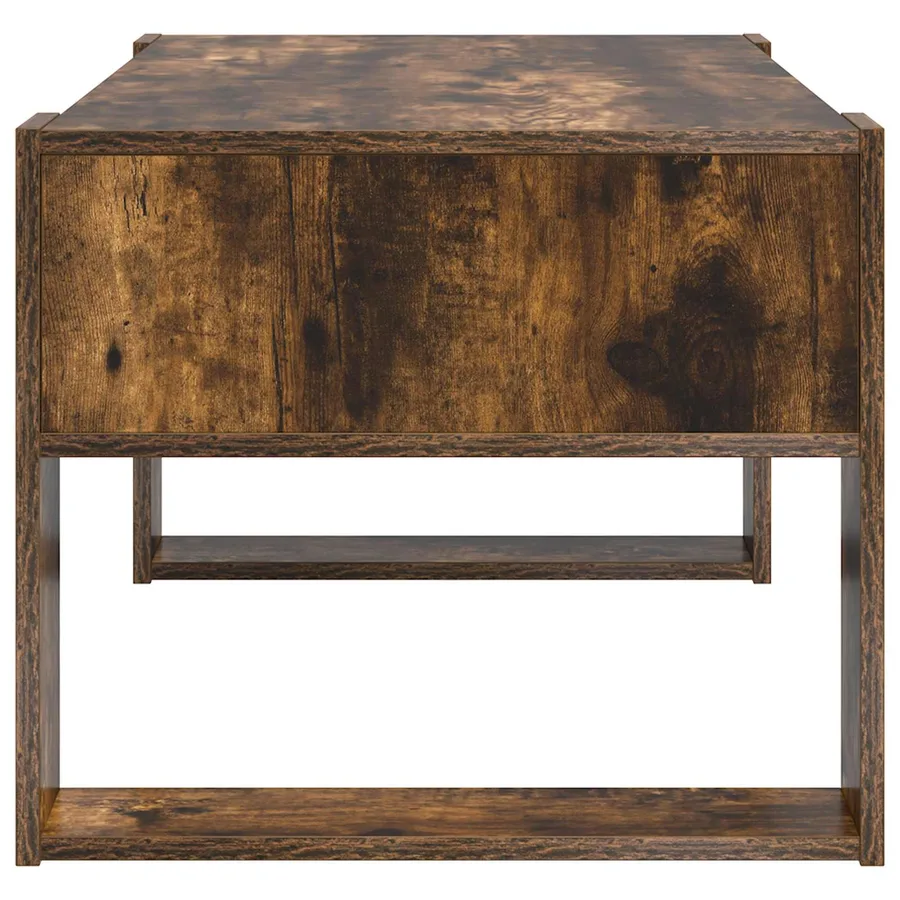 Table basse Chêne fumé 92 x 53 x 45 cm Bois d'ingénierie - 6