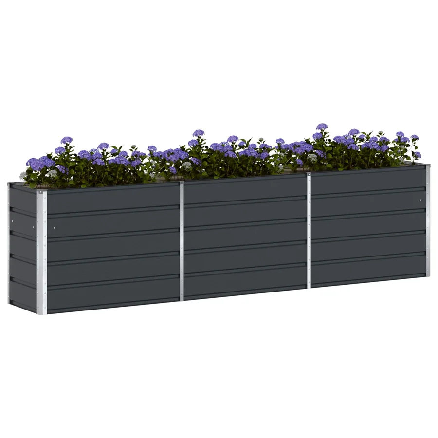 Jardinière Anthracite 290 x 50 x 75 cm Acier galvanisé - 3