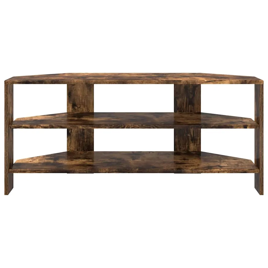 MeubleTVd'Angle Chêne fumé 102x40,5x45cm Bois d'ingénierie - 5