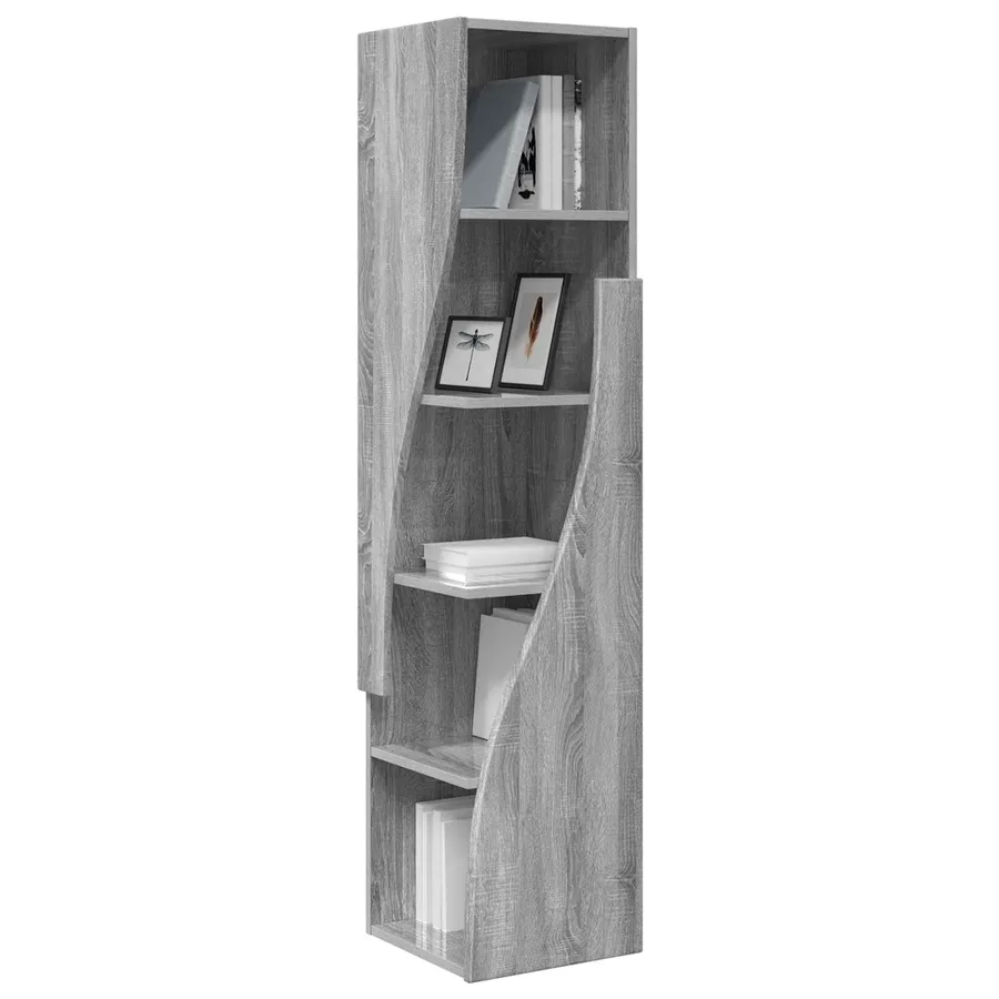 Meuble d'angle Gris Sonoma 32x32x140cm Bois d'ingénierie - 3