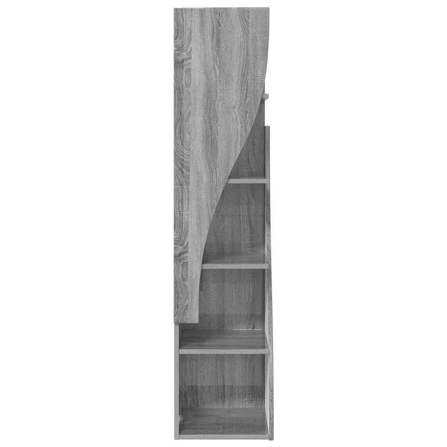 Meuble d'angle Gris Sonoma 32x32x140cm Bois d'ingénierie - 6