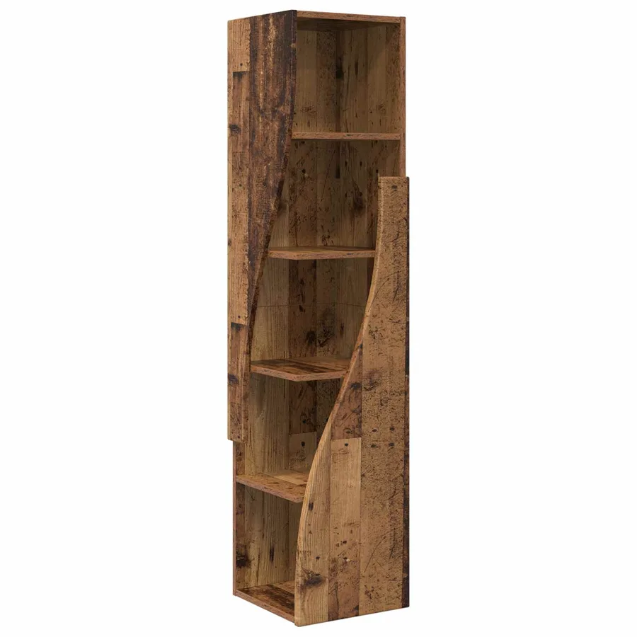 Meuble d'angle Bois ancien 32x32x140cm Bois d'ingénierie - 2