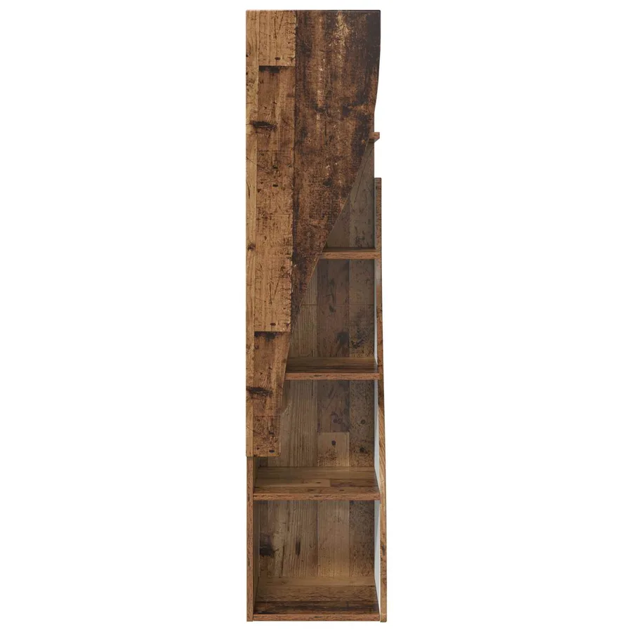 Meuble d'angle Bois ancien 32x32x140cm Bois d'ingénierie - 6