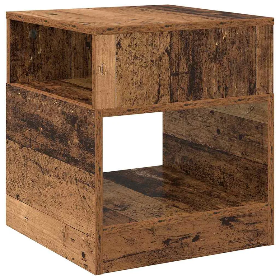 Table d'appoint Bois ancien 40,5 x 40 x 45 cm Bois d'ingénierie - 2